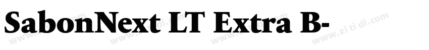 SabonNext LT Extra B字体转换